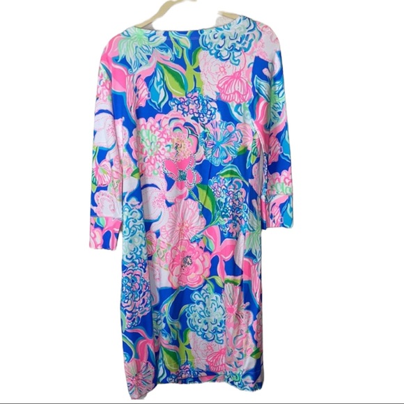 Lilly Pulitzer UPF 50 Sophie Dress Peony For Your Thoughts Size XS - Picture 3 of 8